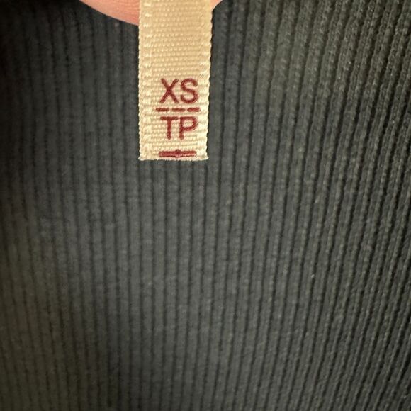 Free People Daniella Embroidered Illusion Top Black Long Sleeve XS Extra Small - Picture 3 of 5